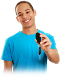 boy with keys