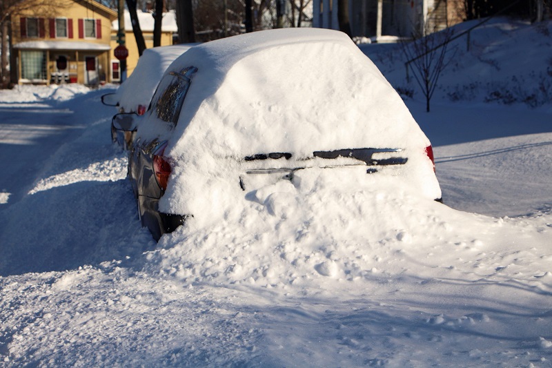 Car Buried in Snow